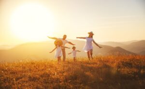 rodzina w Bieszczadach